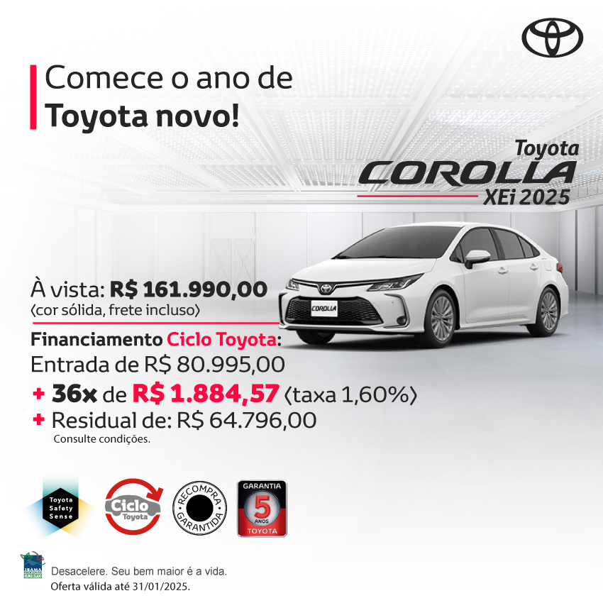 Campanha - Ciclo Toyota - Corolla - Dez/24